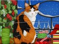 Spil Jigsaw Puzzle: Christmas Cat