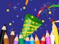 Spil Coloring Book: Happy New Year