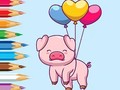 Spil Coloring Book: Balloon Pig