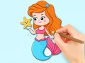 Spil Coloring Book: Beautiful Mermaid Princess