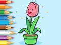 Spil Coloring Book: A Bunch Of Tulips