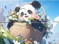 Spil Jigsaw Puzzle: Blanket Panda
