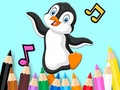 Spil Coloring Book: Dancing Penguin