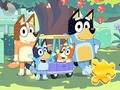 Spil Jigsaw Puzzle: Bluey Family
