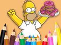 Spil Coloring Book: Simpson Doughnut