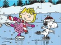 Spil Jigsaw Puzzle: Snoopy Skating