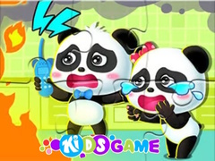 Spil Jigsaw Puzzle: Baby Panda Firework