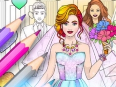 Spil Wedding Coloring Dress Up Game