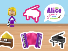 Spil World of Alice Shapes of Musical Instruments