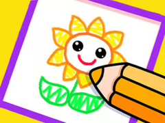 Spil Toddler Drawing: Beautiful Flower