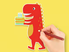 Spil Coloring Book: Dinosaur Birthday