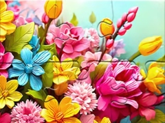 Spil Jigsaw Puzzle Flowers