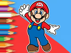 Spil Coloring Book: Mario Happy Skating