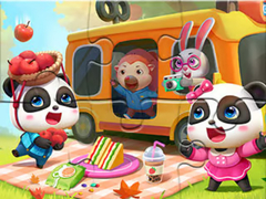Spil Jigsaw Puzzle: Little Panda Picnic