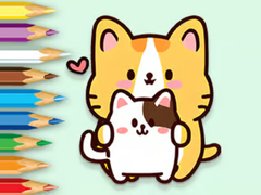 Spil Coloring Book: Hugging Cat