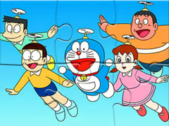 Spil Jigsaw Puzzle: Doraemon Flying