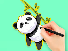 Spil Coloring Book: Panda Eat Bamboo