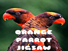 Spil Orange Parrot Jigsaw