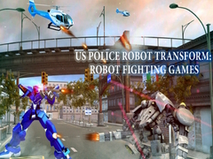 Spil US Police Robot Transform: Robot  fighting games