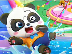 Spil Jigsaw Puzzle: Baby Panda Water Park