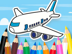 Spil Coloring Book: Flying Airplane