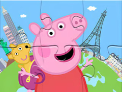 Spil Jigsaw Puzzle: Peppa Travel Around