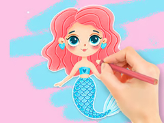 Spil Coloring Book: Enjoying Mermaid