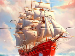 Spil Jigsaw Puzzle: White Sailing Boat