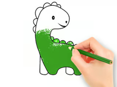 Spil Coloring Book: Lovely Baby Dinosaur
