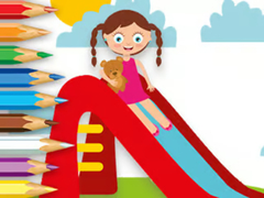 Spil Coloring Book: Playing Slide