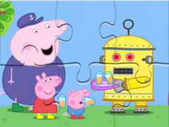 Spil Jigsaw Puzzle: Peppa Robot