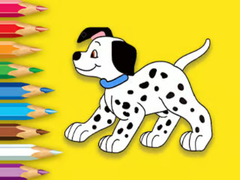 Spil Coloring Book: Cute Spotted Dog