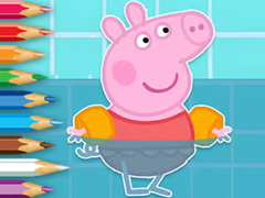 Spil Coloring Book: Peppa Swimming