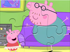 Spil Jigsaw Puzzle: Daddy Pig Dancing