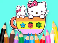 Spil Coloring Book: Kitty Cup