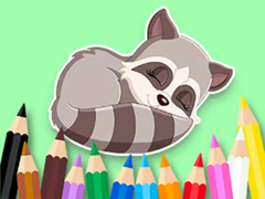 Spil Coloring Book: Baby Raccoon