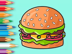 Spil Coloring Book: Delicious Hamburger