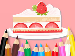 Spil Coloring Book: Strawberry Cake