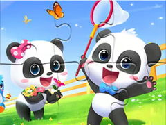 Spil Jigsaw Puzzle: Baby Panda Spring Outing