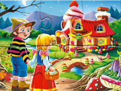 Spil Jigsaw Puzzle: Gingerbread House