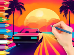 Spil Coloring Book: Sunset Driving