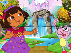 Spil Jigsaw Puzzle: Dora Wonderland