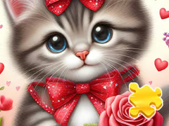 Spil Jigsaw Puzzle: Rose Cat