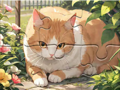 Spil Jigsaw Puzzle: Cat Garden