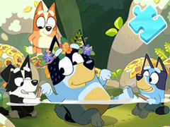 Spil Jigsaw Puzzle: Bluey Pool Spa