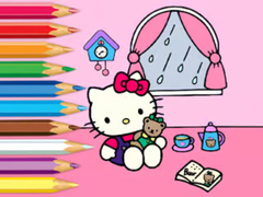 Spil Coloring Book: Hello Kitty Rainy Day