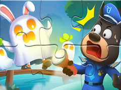 Spil Jigsaw Puzzle: Baby Panda Haunted Town