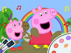 Spil Coloring Book: Peppa Pig Muddy Funny
