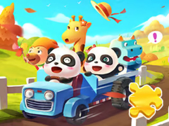 Spil Jigsaw Puzzle: Baby Panda Autumn