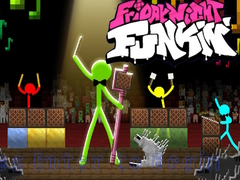 Spil FNF Rush E : Animation vs. Minecraft